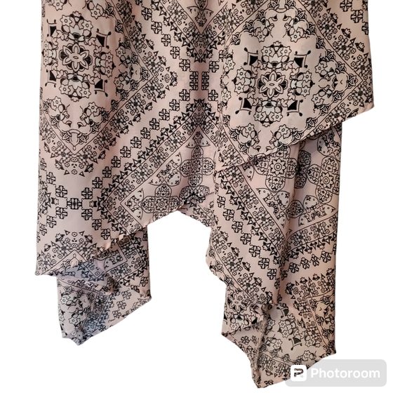 Childrens Place Girls Summer Fit Flare Hi Low‎ Dress Size XXL (16) Pink & Black - Picture 4 of 10